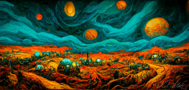 Arte digitale intitolato "Terraforming Mars" da Paolo Volante, Opera d'arte originale, Pittura digitale