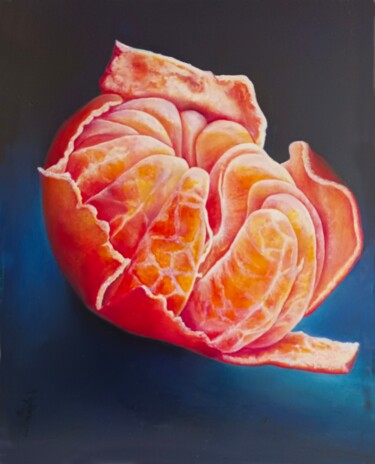 Pintura titulada "Orange Sans L'Être" por Zeuxiss, Obra de arte original, Oleo