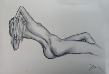 Drawing titled "Croquis CV01" by Zeuxiss, Original Artwork, Charcoal