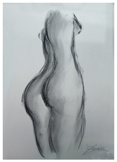Drawing titled "Croquis CV03" by Zeuxiss, Original Artwork, Charcoal