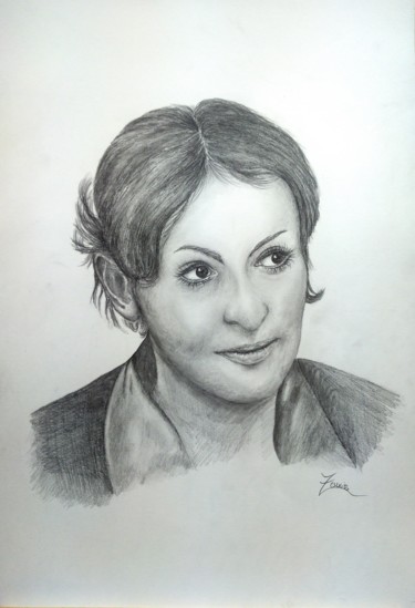Drawing titled "Barbara" by Zeuxiss, Original Artwork, Graphite