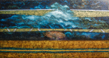 Pittura intitolato "la tempesta" da Paolo Perelli, Opera d'arte originale, Olio