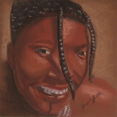 Disegno intitolato "Jeune Himba" da Giampietro Nardello, Opera d'arte originale, Altro