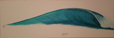 Painting titled "Au fil de l'eau" by David Toni, Original Artwork, Acrylic