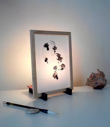 Design mit dem Titel "Lampe Calligraphie…" von Papiers D'Aurore, Original-Kunstwerk, Leuchte