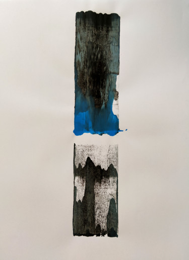 Malerei mit dem Titel "Aqua." von Papiers D'Aurore, Original-Kunstwerk, Gouache