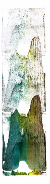 Malarstwo zatytułowany „Landscape 1” autorstwa Papiers D'Aurore, Oryginalna praca, Gwasz