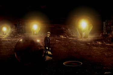 Arte digital titulada "Lumières" por Gilles Papineau, Obra de arte original, Trabajo Digital 2D