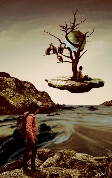 Arts numériques intitulée "Vertigo" par Gilles Papineau, Œuvre d'art originale, Travail numérique 2D