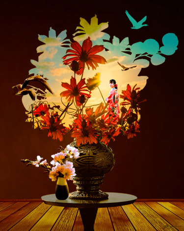 Arts numériques intitulée "Bouquet" par Gilles Papineau, Œuvre d'art originale, Travail numérique 2D