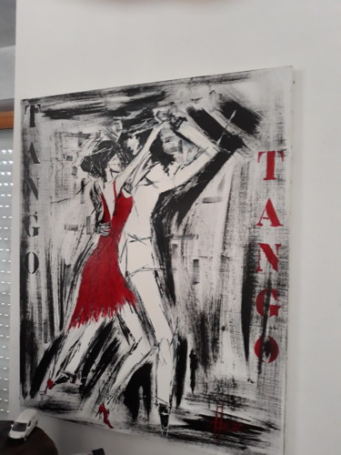Painting titled "Tango" by Herve Richard, Original Artwork