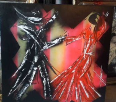Peinture intitulée "Danse" par Herve Richard, Œuvre d'art originale, Acrylique