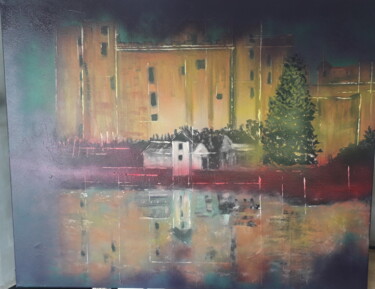 Painting titled "Clisson" by Herve Richard, Original Artwork, Acrylic