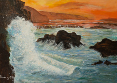 Pintura titulada "La vague" por Pardo Y Cobo, Obra de arte original, Acrílico Montado en Bastidor de camilla de madera