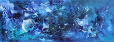 Malerei mit dem Titel "Across The Sea" von Paresh Nrshinga, Original-Kunstwerk, Acryl
