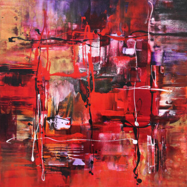 Peinture intitulée "Chasing Echoes III" par Paresh Nrshinga, Œuvre d'art originale, Acrylique Monté sur Châssis en bois