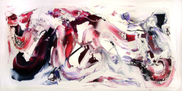 Malarstwo zatytułowany „Snowflake Waltz” autorstwa Paresh Nrshinga, Oryginalna praca, Akryl Zamontowany na Drewniana rama no…