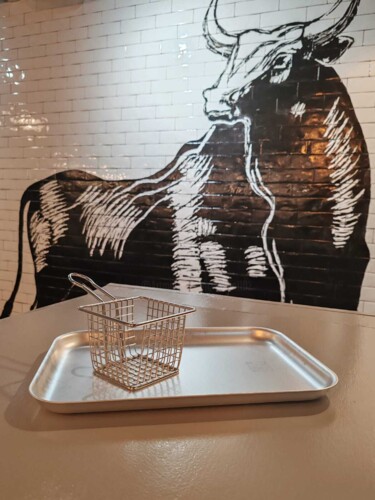 Картина под названием "Bull for a hamburge…" - Paris, Подлинное произведение искусства, Акрил