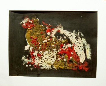 Peinture intitulée "Evelyne:  Abstrait 1" par Daniel Et Evelyne Pâris, Œuvre d'art originale, Huile