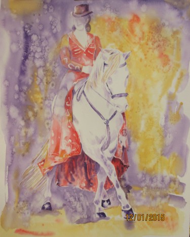 Cirque 2 Peinture intitulée "Cirque 2" par Daniel Et Evelyne Pâris, Œuvre d'art originale, Acrylique