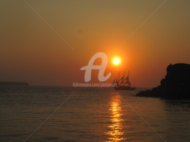 Fotografía titulada "Sunset in Caldera,…" por Yann Delpech, Obra de arte original, Fotografía digital