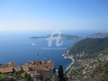Photography titled "Panorama from Eze,…" by Yann Delpech, Original Artwork, Digital Photography