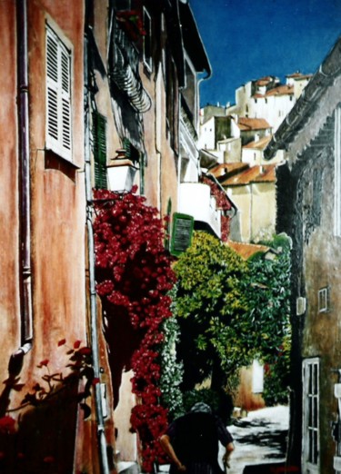 Pintura titulada "La promenade" por Rodolphe Parisotto, Obra de arte original, Oleo