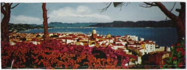 Painting titled "Saint Tropez ( Pano…" by Rodolphe Parisotto, Original Artwork, Oil