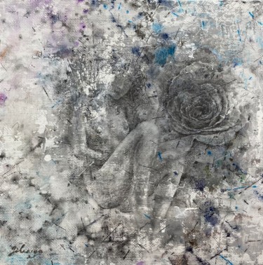 Painting titled "“Rose”-62" by Jiyou Piao, Original Artwork, Chalk