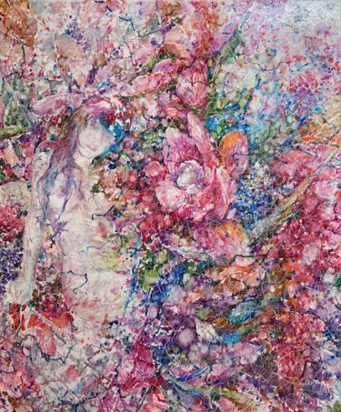 Peinture intitulée "“Flowering age”" par Jiyou Piao, Œuvre d'art originale, Acrylique