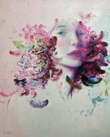 Painting titled "“ nightingale-7”" by Jiyou Piao, Original Artwork, Pigments