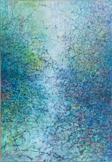 Картина под названием "quiet morning" - Jiyou Piao, Подлинное произведение искусства, Пигменты