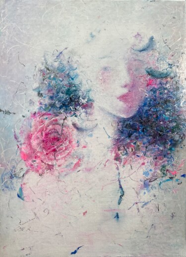 Painting titled "nightingale-43" by Jiyou Piao, Original Artwork, Pigments