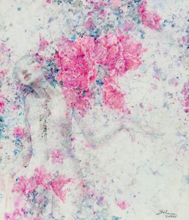 Schilderij getiteld "Spring Love" door Jiyou Piao, Origineel Kunstwerk, Pastel