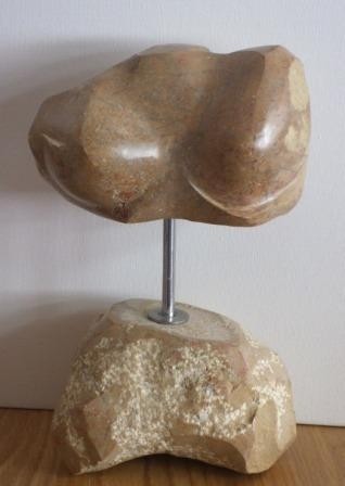 Escultura intitulada "Busto (pedra)" por Aníbal Ruivo, Obras de arte originais