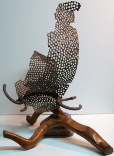 Escultura intitulada "Prometeu (ferro e m…" por Aníbal Ruivo, Obras de arte originais