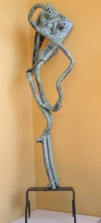 Escultura intitulada "Pudor (ferro)" por Aníbal Ruivo, Obras de arte originais