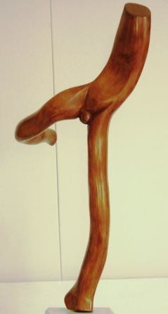 Escultura intitulada "Craque (madeira)" por Aníbal Ruivo, Obras de arte originais