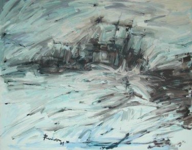 Pintura intitulada "Tempestade no Mar (…" por Aníbal Ruivo, Obras de arte originais