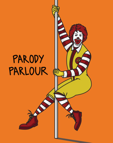 Are You Lovin' It? Digitale Künste mit dem Titel "Are You Lovin' It?" von Jahow See (Parody Parlour), Original-Kunstwerk, Digitale Malerei