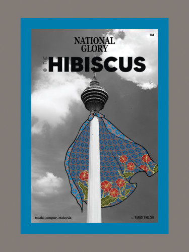 The Hibiscus - National Glory Digitale Künste mit dem Titel "The Hibiscus - Nati…" von Jahow See (Parody Parlour), Original-Kunstwerk, 2D Digital Work