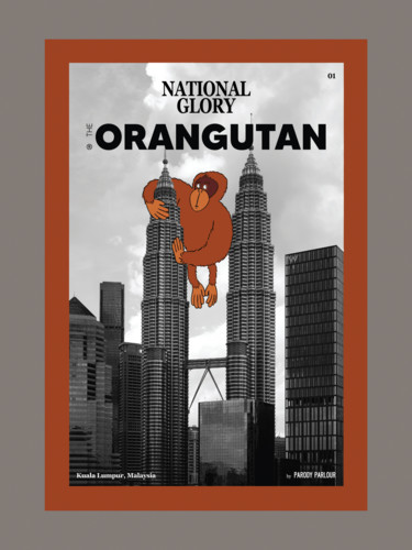 The Orangutan Arts numériques intitulée "The Orangutan" par Jahow See (Parody Parlour), Œuvre d'art originale, Peinture numérique