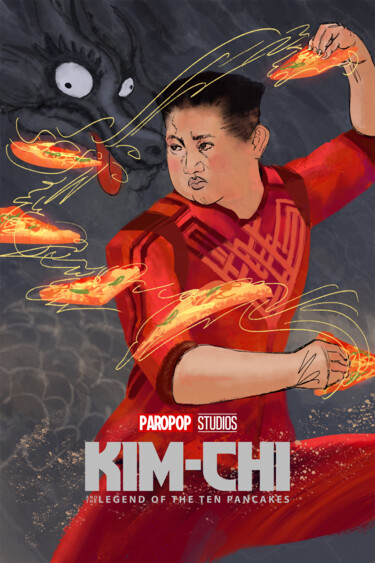 Digital Arts titled "KIM-CHI" by Jahow See (ParoPop), Original Artwork, Digital Print