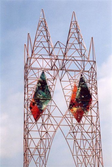 Sculpture intitulée ""Cathèdrale"" par Elena Paroucheva, Œuvre d'art originale, Métaux