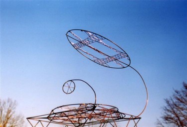 Sculpture intitulée ""Disque"" par Elena Paroucheva, Œuvre d'art originale, Métaux