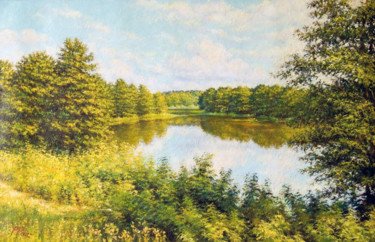 Pintura intitulada "Summer" por Petr Parkhimovitch (parpeter66), Obras de arte originais, Óleo