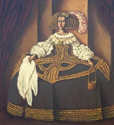 Painting titled "Menina" by Parra, Original Artwork