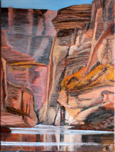 Peinture intitulée "Arizona - Le Grand…" par Jean Parraud, Œuvre d'art originale, Huile