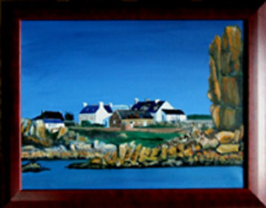 Peinture intitulée "Bretagne-Ile de Bre…" par Jean Parraud, Œuvre d'art originale