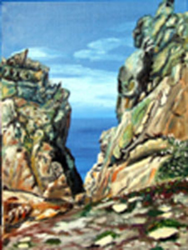 Painting titled "Bretagne- Côtes d'A…" by Jean Parraud, Original Artwork